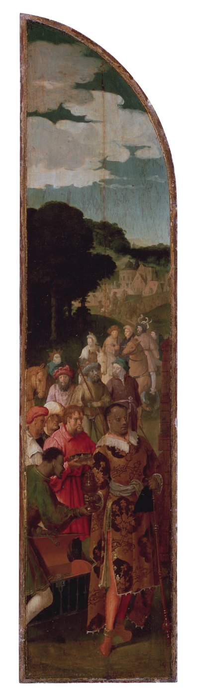 The Adoration of the Magi Triptych (left panel) by Lucas van Leyden